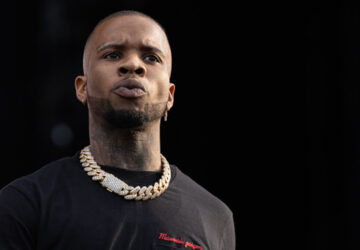 Tory Lanez pictured before his incarceration; the rapper was recently hospitalized after being stabbed in a California prison yard.
