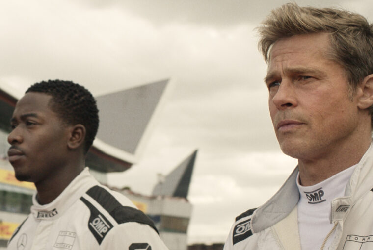 Brad Pitt and Damson Idris in the high-speed ‘F1’ movie, racing on a Grand Prix track.