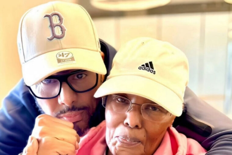 Al B. Sure! smiling beside his mother, Rev. Cassandra Mack-Brown, sharing a heartfelt moment together before her passing.