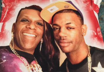 Big Freedia and partner Devon Hurst together before his passing