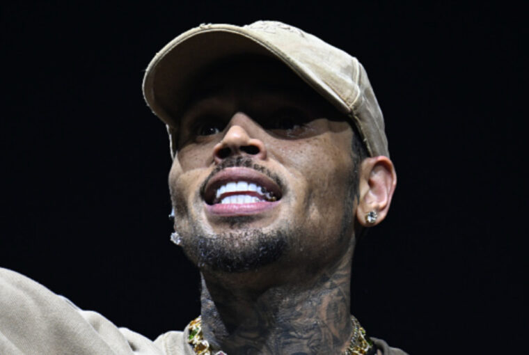Chris Brown leaving the Southwark Crown Court in London after being granted bail following his arrest for assault.