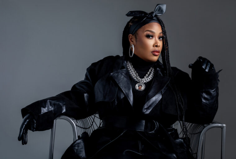 Da Brat poses confidently in promotion of her 2025 single “Have U 2 Myself” featuring Jessica Betts.