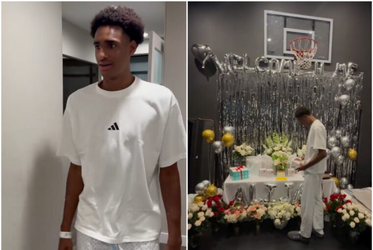 Gilbert Arenas celebrates Alijah’s homecoming after his car accident recovery.