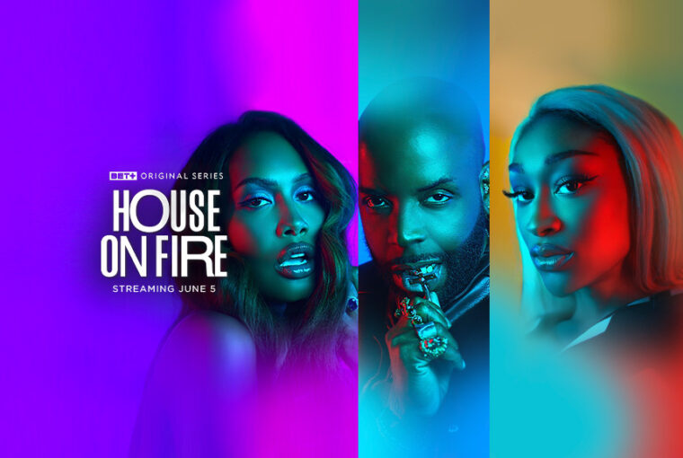 Cast of BET+ reality series “House On Fire” from the House of Mugler