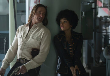 Josh Holloway and Rachel Hilson in the Max original series Duster, premiering May 2025.