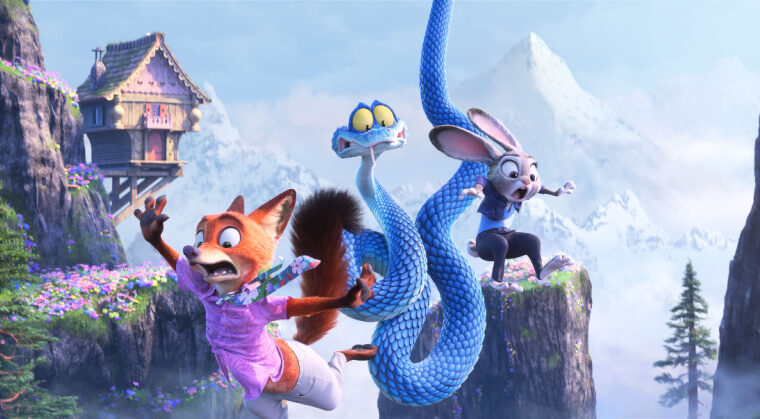 Judy Hopps, Nick Wilde, and Gary De’Snake team up in Disney’s “Zootopia 2” for a new high-stakes mystery.
